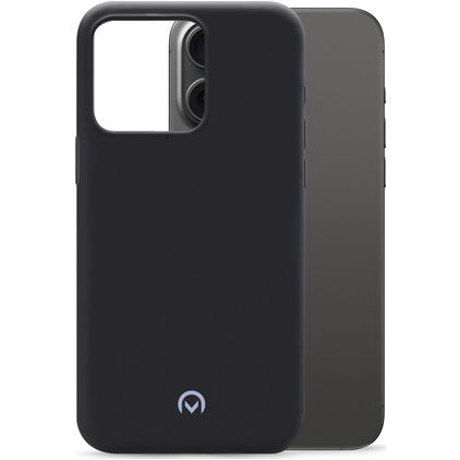 Mobilize Rubber Gelly iPhone 15 Pro Max Hoesje Flexibel TPU Backcover - Matt Black