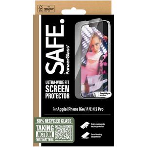 SAFE by PanzerGlass Ultra-Wide-Fit iPhone 16e Glazen Screenprotector - Case Friendly