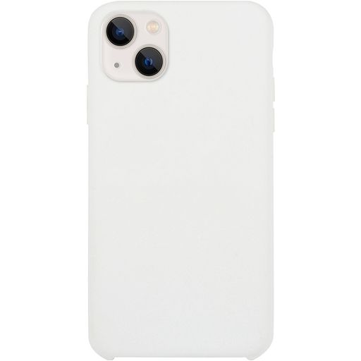 Mobigear Rubber Touch iPhone 15 Siliconen Hoesje Backcover - Wit