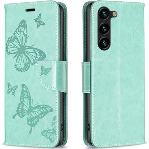 Mobigear Butterfly Samsung Galaxy S24 Plus Hoesje Bookcase Portemonnee - Groen