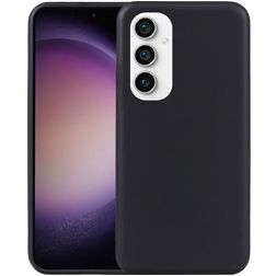 Mobigear Colors Samsung Galaxy S23 FE Hoesje Flexibel TPU Extra Dun Backcover - Zwart