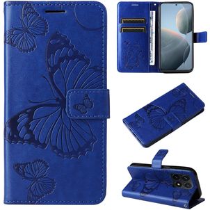 Mobigear Butterfly Xiaomi 14T Hoesje Bookcase Portemonnee - Blauw