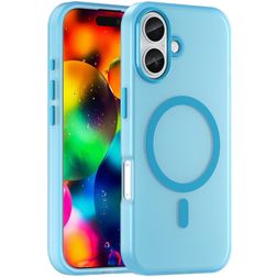 Mobigear Shockproof iPhone 17 MagSafe Hoesje Hardcase Backcover - Blauw