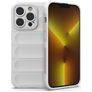 Mobigear Bumpy iPhone 14 Pro Hoesje Flexibel TPU Backcover - Wit