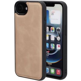 Mobiparts Classic iPhone 16e MagSafe Hoesje TPU,Kunstleer Backcover - Moonstone Beige