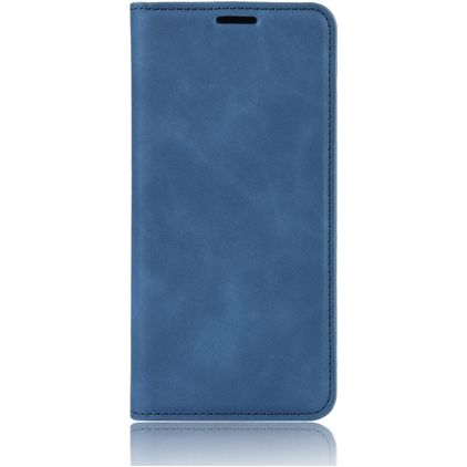 Mobigear Retro Slim OPPO A91 Hoesje Bookcase Portemonnee - Blauw