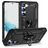 Mobigear Armor Ring Samsung Galaxy S23 Hoesje Hardcase Backcover Shockproof met Ringhouder - Zwart