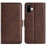 Mobigear Slim Magnet iPhone 16 Hoesje Bookcase Portemonnee - Bruin