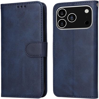 Mobigear Wallet iPhone 17 Pro Hoesje Bookcase Portemonnee - Blauw