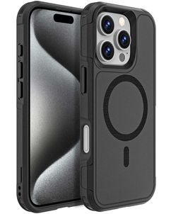 Mobigear Traveller iPhone 16 Pro MagSafe Hoesje Hardcase Backcover Shockproof - Zwart