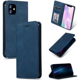 Mobigear Retro Slim iPhone 11 Hoesje Bookcase - Blauw