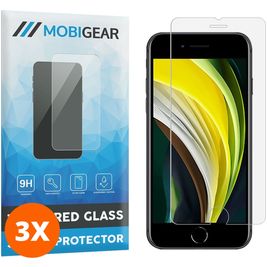 Mobigear iPhone SE (2020) Glazen Screenprotector - Case Friendly (3-Pack)