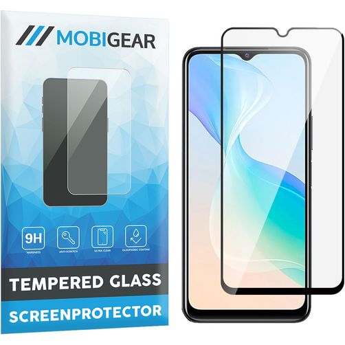 Mobigear Premium Vivo Y33s Glazen Screenprotector - Case Friendly - Zwart