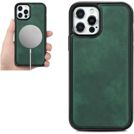 Mobigear Excellent iPhone 12 Pro Max MagSafe Hoesje Backcover - Groen