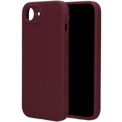 Mobiparts iPhone 16e Siliconen Hoesje Backcover - Plum Red