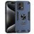 Mobigear Armor Ring Motorola Moto G84 Hoesje Hardcase Backcover Shockproof met Ringhouder - Blauw