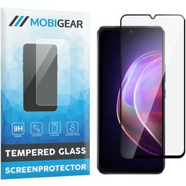 Mobigear Premium Vivo V21 Glazen Screenprotector - Case Friendly - Zwart