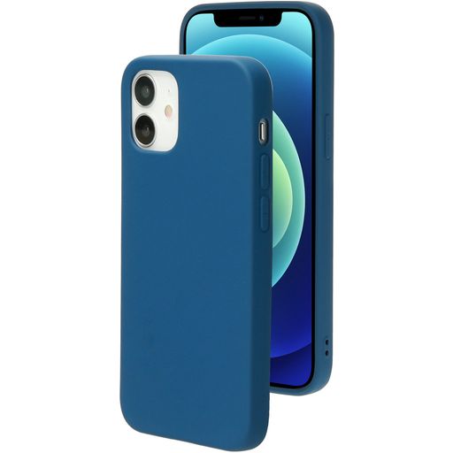 Mobiparts iPhone 12 Mini Siliconen Hoesje Backcover - Blueberry Blue
