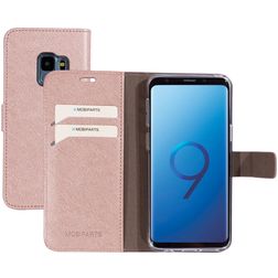 Mobiparts Saffiano Wallet Samsung Galaxy S9 Hoesje Bookcase Portemonnee - Roze