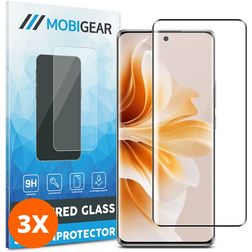 Mobigear Premium OPPO Reno 12 Glazen Screenprotector - Case Friendly (3-Pack)