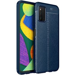 Mobigear Luxury Samsung Galaxy A03s Hoesje Flexibel TPU Backcover - Blauw