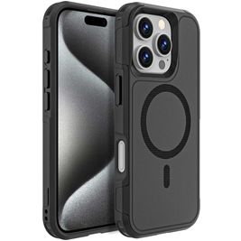 Mobigear Traveller iPhone 16 Pro MagSafe Hoesje Hardcase Backcover Shockproof - Zwart