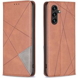 Mobigear Rhombus Slim Samsung Galaxy A56 Hoesje Bookcase - Bruin