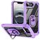 Mobigear Crystal Ring iPhone 16e Hoesje Hardcase Backcover met Ringhouder - Paars