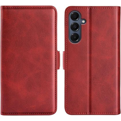 Mobigear Slim Magnet Samsung Galaxy A17 Hoesje Bookcase Portemonnee - Rood