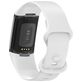 Mobigear Sport Dual Siliconen Fitbit Charge 5 Bandje Druksluiting - Wit