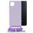 Mobilize Lanyard Gelly Samsung Galaxy A22 5G Flexibel TPU Hoesje met koord - Pastel Purple