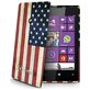 Celly Gelskin Nokia Lumia 520 Hoesje Flexibel TPU Backcover - Vintage USA-vlag