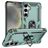 Mobigear Armor ring Samsung Galaxy S25 Hoesje Hardcase Backcover Shockproof met Ringhouder - Groen