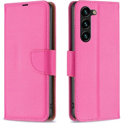 Mobigear Excellent Samsung Galaxy S23 Plus Hoesje Bookcase Portemonnee - Magenta