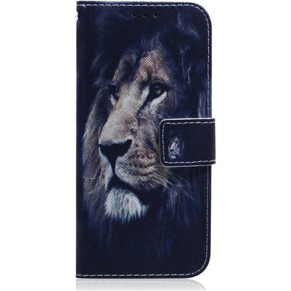 Mobigear Design Samsung Galaxy S10 Lite Hoesje Bookcase Portemonnee - Leeuw