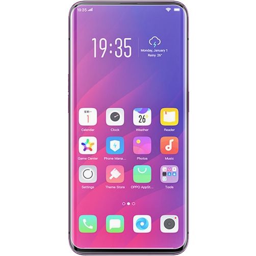 Mobigear OPPO Find X Glazen Screenprotector - Case Friendly