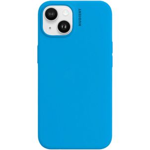 Nudient Base iPhone 14 Siliconen Hoesje Backcover - Vibrant Blue