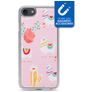 My Style Magneta iPhone 7 Hoesje Flexibel TPU Backcover - Pink Alpaca