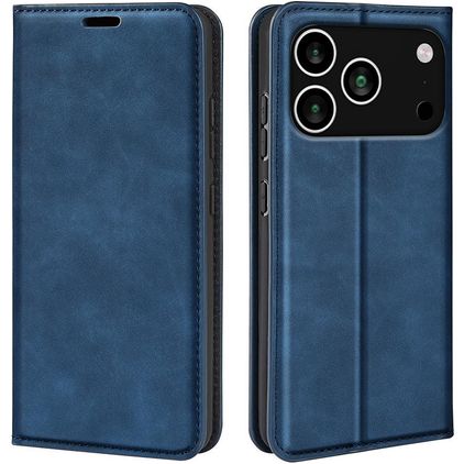 Mobigear Retro Slim iPhone 18 Pro Max Hoesje Bookcase Portemonnee - Donkerblauw