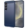 Mobigear Brushed Slim Samsung Galaxy S25 Plus Hoesje Flexibel TPU Backcover - Blauw