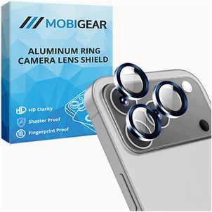 Mobigear Single Lens iPhone 17 Pro Glazen Camera Lens Protector - Case Friendly - Blauw