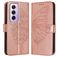 Mobigear Butterfly OPPO Reno 12 Pro Hoesje Bookcase Portemonnee - Roségoud