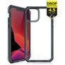 ITSkins SupremeClear iPhone 12 Hoesje Hardcase Backcover Shockproof - Transparant / Zwart