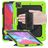 Mobigear SureGrip Xtreme iPad Air 13 Inch (2025) Hoes Hard Kunststof,Siliconen Backcover + Stylus Houder + Schouderband + Standaard - Groen