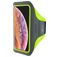 Mobiparts Comfort Fit Telefoonhouder Hardlopen iPhone XS Max Sport Hoesje Neopreen Sportarmband - Neon Green