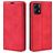 Mobigear Retro Slim Motorola Moto E13 Hoesje Bookcase Portemonnee - Rood