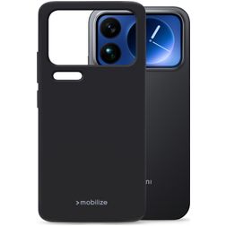 Mobilize Rubber Gelly Xiaomi 17 Pro Max Hoesje Flexibel TPU Backcover - Zwart