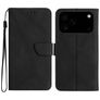 Mobigear Stitch iPhone 17 Pro Max Hoesje Bookcase Portemonnee - Zwart