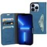 Mobiparts Classic Wallet iPhone 13 Pro Hoesje Bookcase Portemonnee - Steel Blue