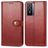 Mobigear Snap Button Vivo Y76 Hoesje Bookcase Portemonnee - Rood